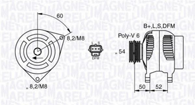 MAGNETI MARELLI 063377419010 -  Генератор
